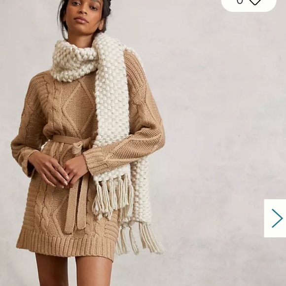 Anthropologie Amadi Leah Cable-Knit Sweater Dress Size S - Picture 4 of 13